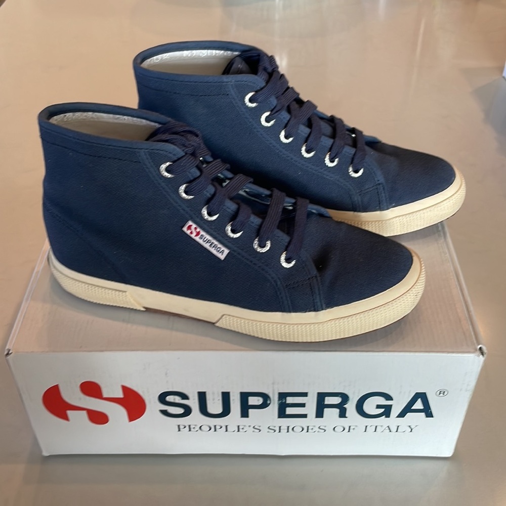 High Top Canvas Sneaker by SUPERGA size 36 / 6